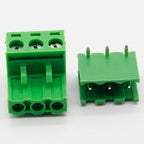 Free Shipping 10 Sets HT5.08 3Pin Right Angle Terminal Plug Type 300V 10A 5.08mm Pitch Connector PCB Screw Terminal Block