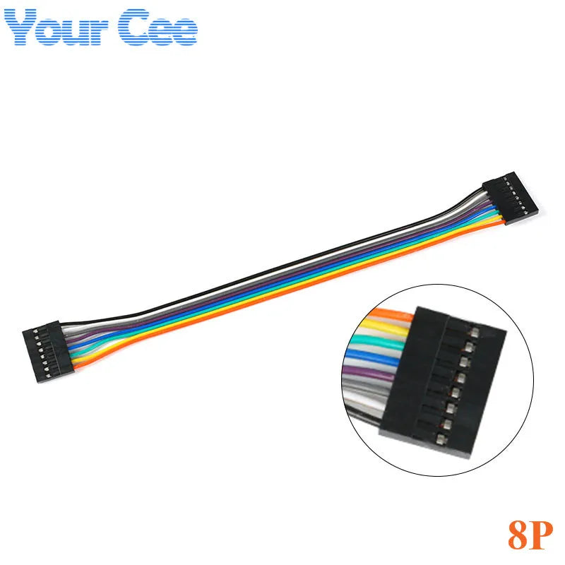 10pcs 2.54MM Female To Female Dupont Cable Wire Dupont Cable 2P 3P 5P 6P 7P 8P 9P 10P Dupont Cable