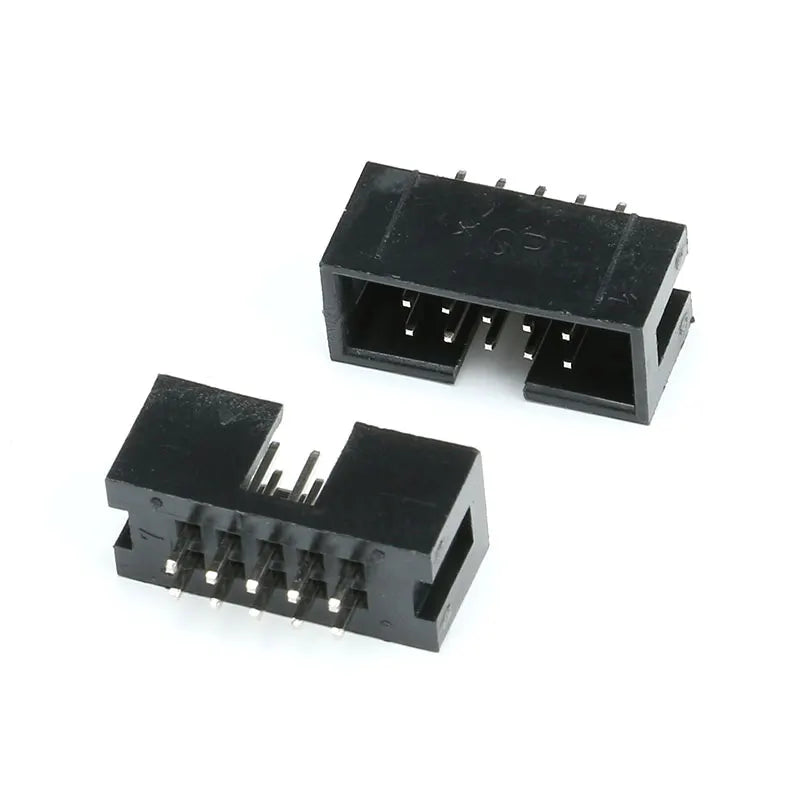 10Pcs/5Pcs 2.54MM Pitch DC3 6/8/10/14/16/20/26/30/34/40/50/64P Socket Box ISP Male Straight Pin Header PCB Connector IDC JTAG