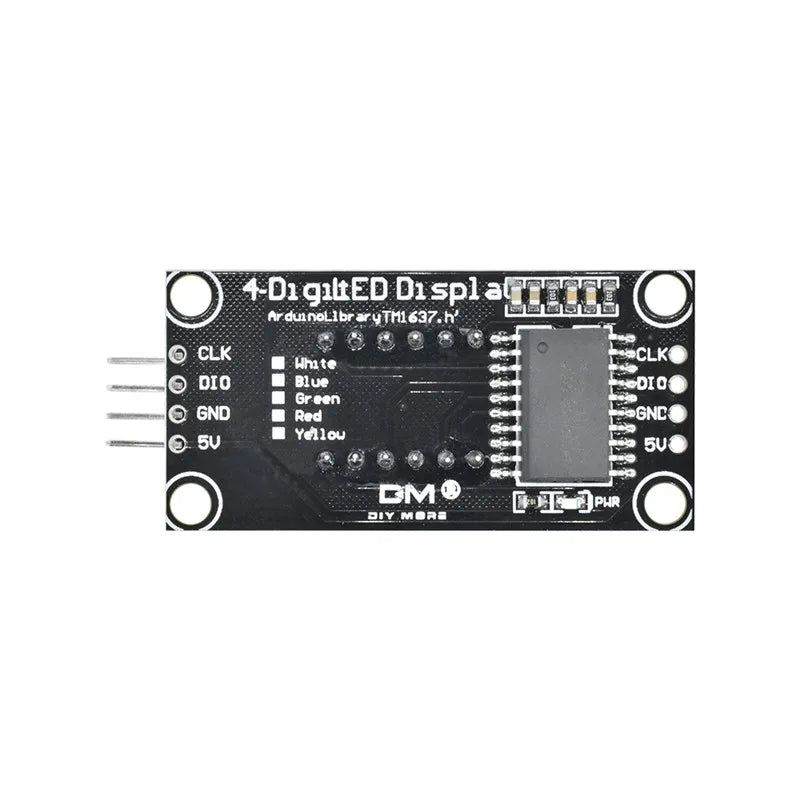 4-Digit LED 0.36" LED Display Tube (decimal) 7-Segments TM1637 Clock Double Dots Module 0.36 Inch For Arduino size 30x14mm