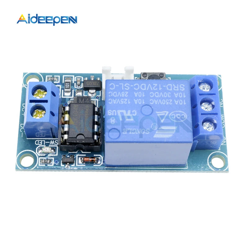 1 Channel DC 5V/12V/24V Latching Relay Module with Touch Bistable Switch MCU Control One Channel Relay