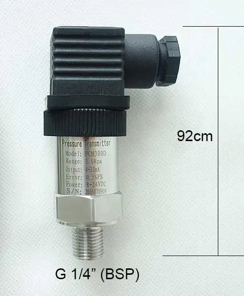 PCM300D Short Silicon Pressure Transmitter Pressure Transducer G1/4 4-20mA output