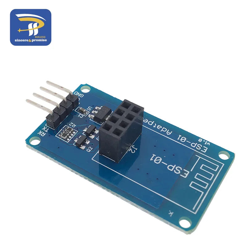 ESP8266 ESP-01 Serial WiFi Wireless Adapter Module 3.3V 5V Esp01 Breakout PCB Adapters Compatible For Arduino