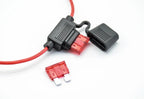 Waterproof Power Socket Small Blade Type inline InLine Fuse Holders with 10A Fuse auto Car Replacement Fuses length  16AWG