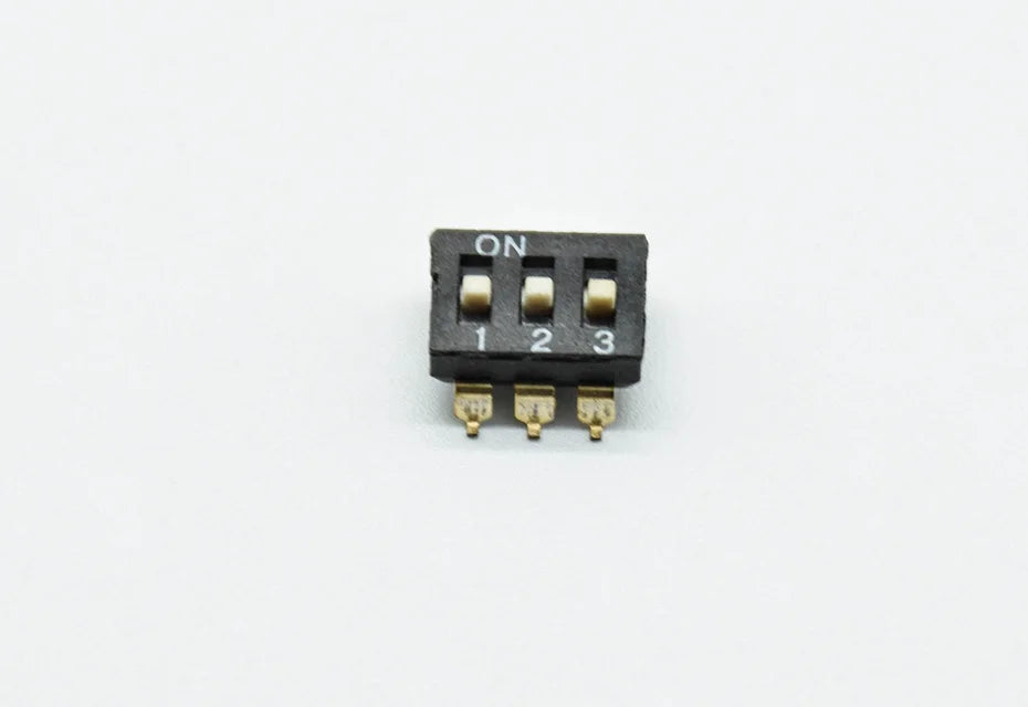 5pcs  KM-2P/3P/4P 5P 6P/8P 2.54mm chip DIP switch  gold-plated feet black SMD chip