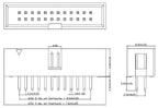 5-50Pcs Dip 6/10/20-40Pin 1.27mm 2.0mm 2.54mm Pitch Male Socket Straight Idc Box Headers Pcb Connector Double Row Dc3 Header
