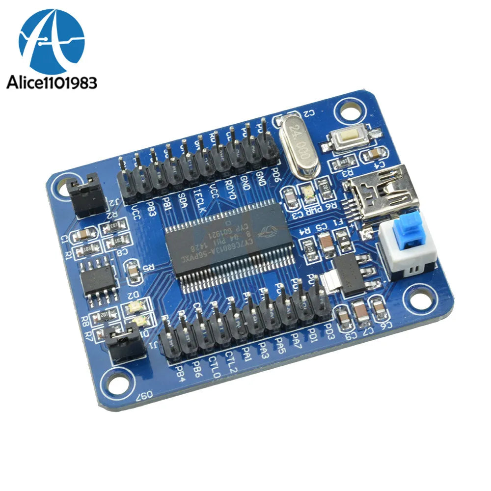 CY7C68013A EZ-USB FX2LP Develope Board Module USB Core Board USB Logic Analyzer With I2C Serial SPI Interface Low Power