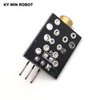 1pcs KY-008 650nm Laser Sensor Module 6mm 5V 5mW Red Laser Dot Diode Copper Head for Arduino Compatible with UNO MEGA 2560