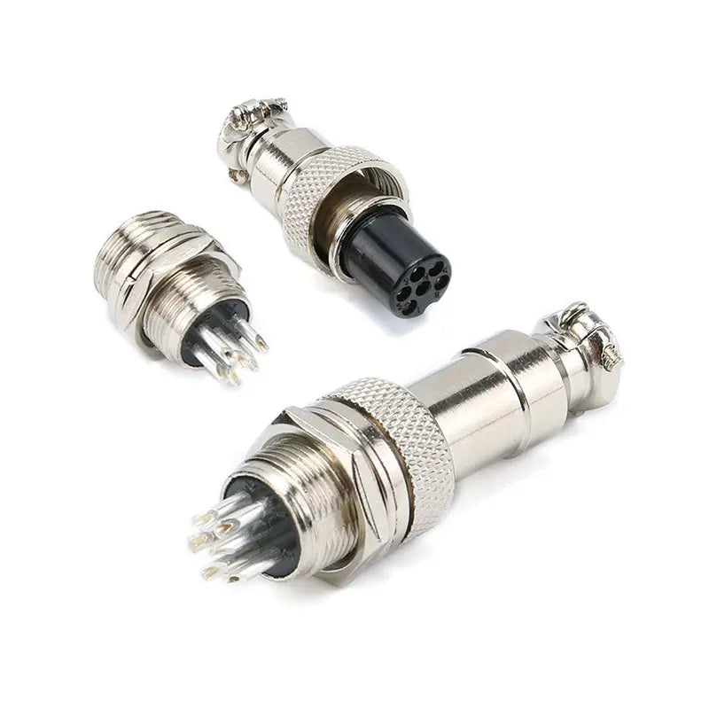 GX12 GX16 Aviation Connector 2 3 4 5 6 7 8 9 10 Pin Connector Male Female Butting Wire Cable Circular Aviation Socket Plug