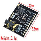 For Raspberry Pi pHAT Sound Card I2S interface PCM5102 DAC Module 24-bit Audio Board With Stereo Jack Beyond ES9023 PCM1794