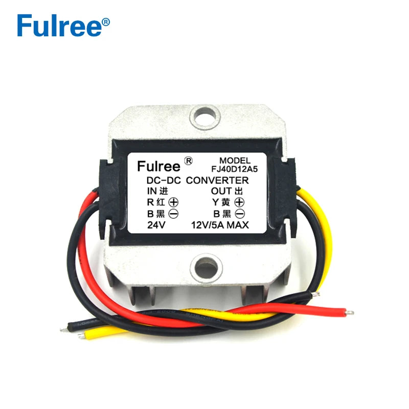 24V to 12V 3A 5A 10A 20A 30A 40A DC Buck Power Converter 24 Volt to 12 Volt Step Down Voltage Reducer Regulator Transformer