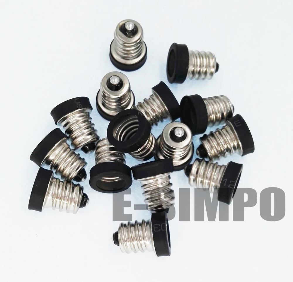8pcs E12 to E11 Adapter E-Simpo PBT Copper E12 Mini Chandelier Lamp Base to Mini E11 Bulb Lamp Holder Converter