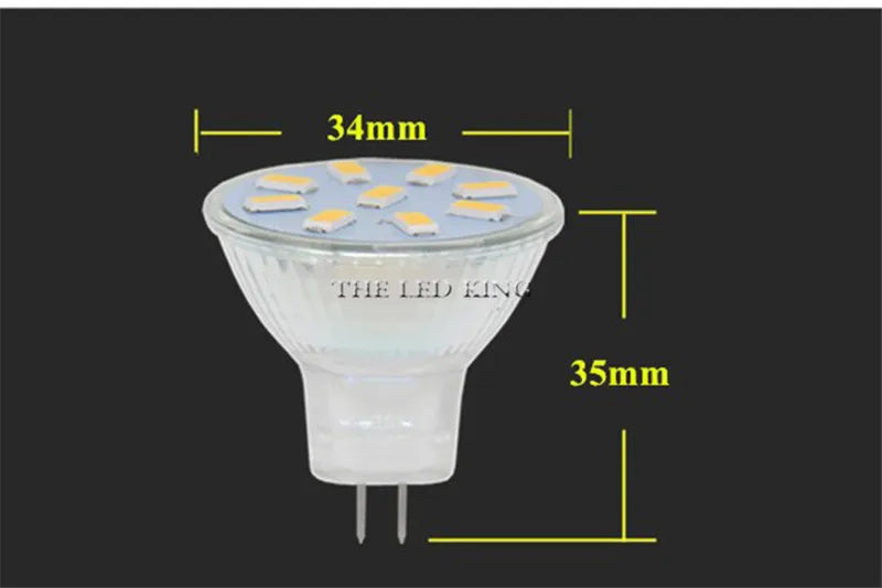 Mini MR11 LED Lamp 5730 LED Bulb 5W 7W DC AC 12V LED GU4 Light Dimmable 120 Beam Angle Chandelier Light Replace Halogen G4 Lamps