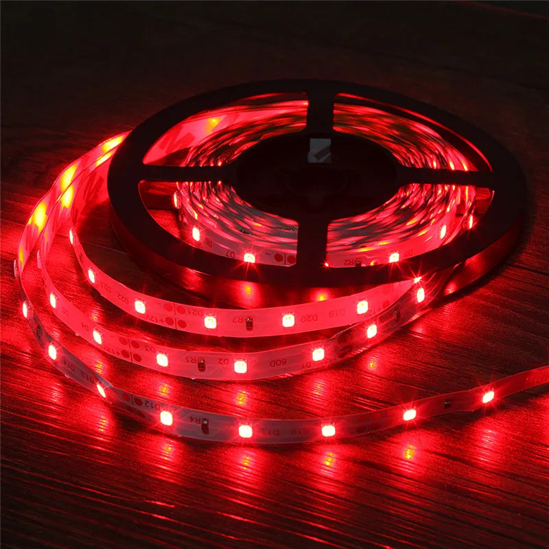 5M/Roll Warm Cool White Red Green Blue Yellow Flexible Ribbon 3528 IP20 LED Strip Lighs 300LEDs 60LEDs/M Bande LED Diode Tape