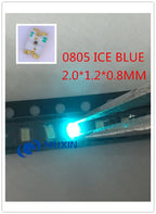 MX 100pcs 5050 1206 2835 3528 0402 0603 0805 3014 4014  Ice Blue SMD LED Diode High Brightness Lighting Bead for DIY Projects