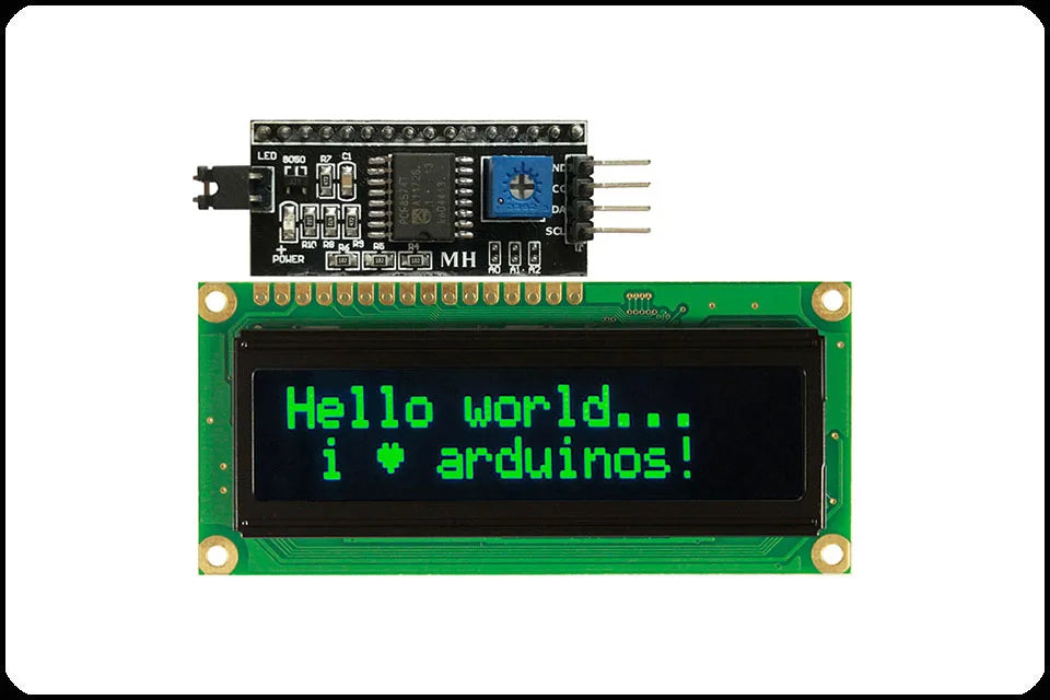 Real OLED Display, IIC/I2C/TWI 1602 162 16*2 Serial Character LCD Module Display Screen LCM