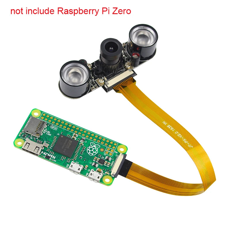 Raspberry Pi 5 Camera Focal Adjustable Module Night Vision with IR Sensor LED Light FFC for Raspberry Pi 5 Zero 2 W Zero W 1.3