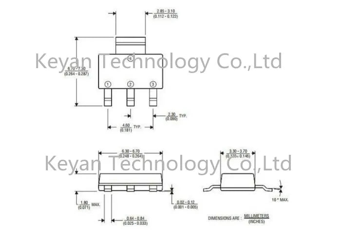 100pcs AMS1117-3.3  AMS1117  1.8V  3.3V  5V 1A Voltage Regulator LDO SOT-223