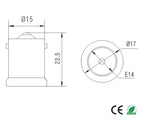 2pcs BA15S To E14 EU Mini LED Chandelier Light Socket Adapter Converter, Allow Install E14 Candelabra In BA15S Lamp Holder