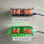 IN-12 Glow Tube Clock 4-bit IN12 glow tube clock Seven-color RGB LED DS3231 nixie clock IN-12B