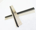 5pcs 2.54mm Pin Header Double Row Single Plastic 2X40P L8.5/9.5/11.4/13/15/21/25/30mm Straight  Gold Board Spacer Male Berg