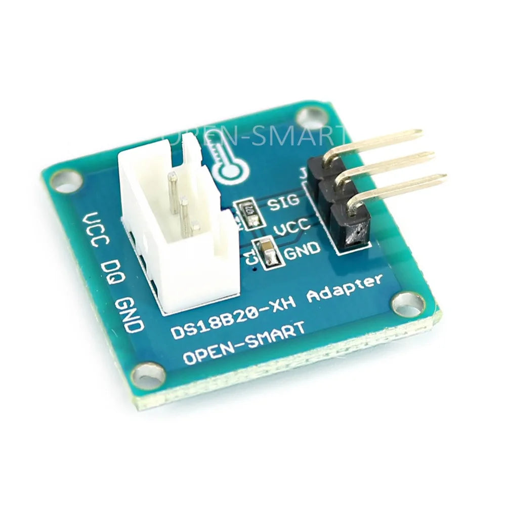 Waterproof DS18B20 Temperature Detector Sensor Cable （about 100cm）with Adapter Module XH2.54-3P Compatible for Arduino