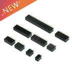 5-100Pcs Single Double Row Female 2.54MM Spacing Pin Socket Female Header Connector 2P 3P 4P 5P 6P 7P 8P 10P 11P 12P 14P 20P 40P
