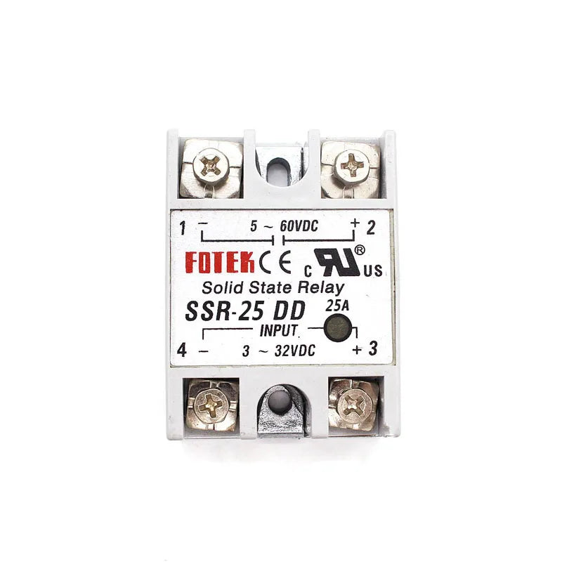 Solid State Relay 12v 24v SSR-10DD SSR-25DD SSR-40DD 10A 25A 40A 3-32V DC TO 5-60V DC SSR 10DD 25DD 40DD Rele Power Supply