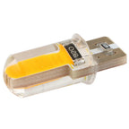 4pcs T10 194 168 W5W COB LED Car Canbus Silicone Width Side Marker License Plate Turn Clearance Lights Signal Lamp Bulb Amber
