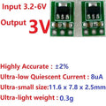 5 PCS 3.3-6V to 3V 3.3V DC-DC Converter Step-Down Power Supply Buck LDO Module Voltage Regulator Board