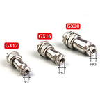 1pcs GX12 GX16 GX20 Air Aviation Connector 2/3/4/5/6/7/8/9/10/11/12/14/15Pin Panel Nut AV Power Plug Socket Core Wire Connector