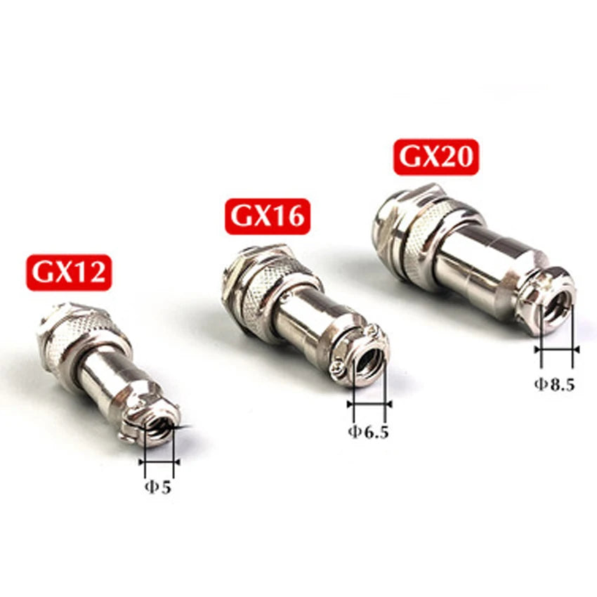 1pcs GX12 GX16 GX20 Air Aviation Connector 2/3/4/5/6/7/8/9/10/11/12/14/15Pin Panel Nut AV Power Plug Socket Core Wire Connector