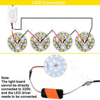 10pcs SMD5730 LED PCB 3W 23mm 32mm 40mm 44mm White / Natural White / Warm White Light Source For LED Bulb Light