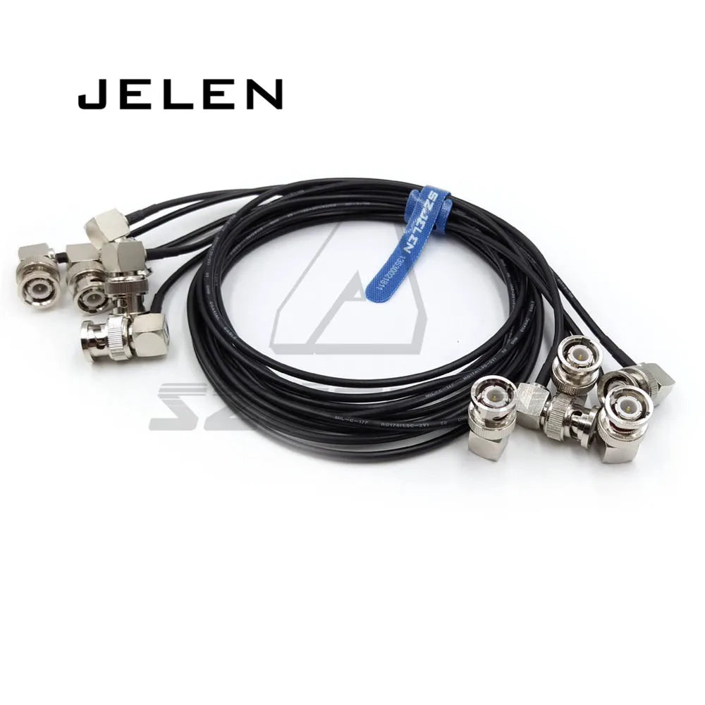 Ultra-soft SDI video signal cable, camera monitor SDI line, BNC plug to BNC plugs elbow, SDI pigtail. Camera RF coaxial cable