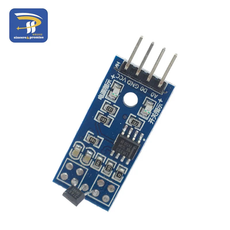 1/5/10PCS Hall Sensors Module 3144E 4pin Hall Switch Speed Magnetic Swiches Speed Counting Sensor Module For Arduino Smart Car