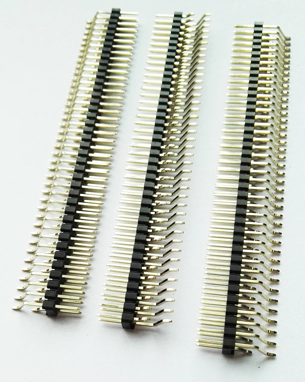 10Pcs 2.54mm Single/Double1X40P 2*40Pin Gold Rohs Cuttable Horizontal Right Angle SMT SMD PCB Male Pin Header Connector