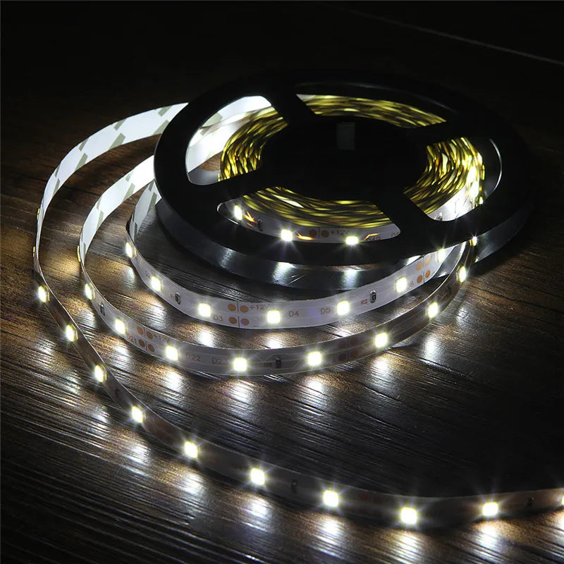 5M/Roll Warm Cool White Red Green Blue Yellow Flexible Ribbon 3528 IP20 LED Strip Lighs 300LEDs 60LEDs/M Bande LED Diode Tape