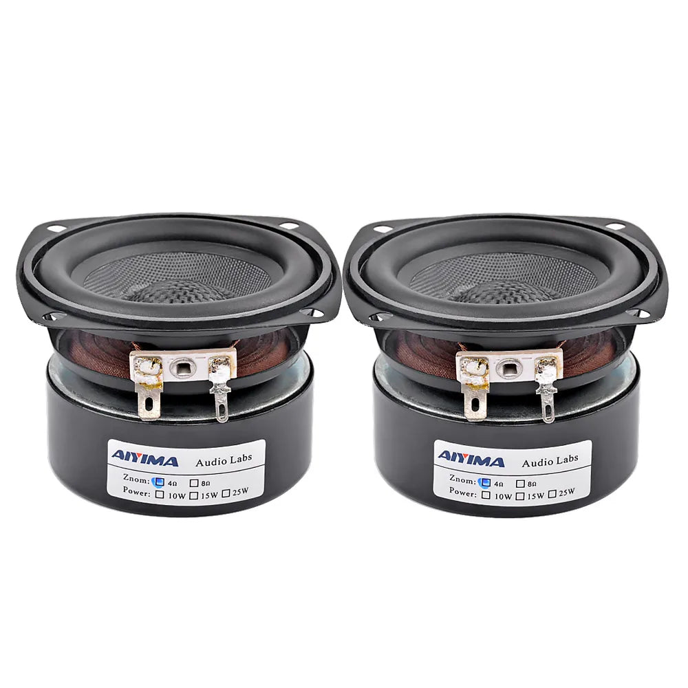 AIYIMA 2Pcs 3 Inch Full Range Sound Speakers 4 8 Ohm 20W Waterproof Speakers Glass Fiber Loudspeaker For Home Amplifier Audio