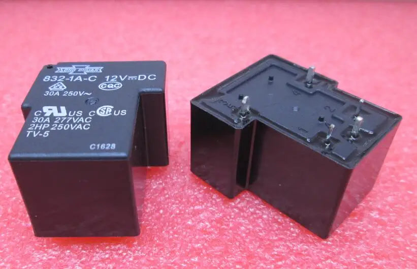 HOT NEW relay 832-1A-C-12VDC 832-1A-C 12VDC 8321AC DC12V 30A T90  DIP5 5PCS/LOT