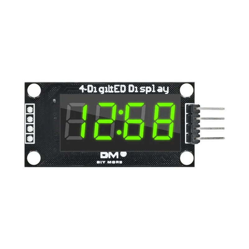 4-Digit LED 0.36" LED Display Tube (decimal) 7-Segments TM1637 Clock Double Dots Module 0.36 Inch For Arduino size 30x14mm