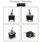 ON-OFF-ON ON-ON Full type Momentary Screw Toggle Switch SPST SPDT DPST DPDT IP67