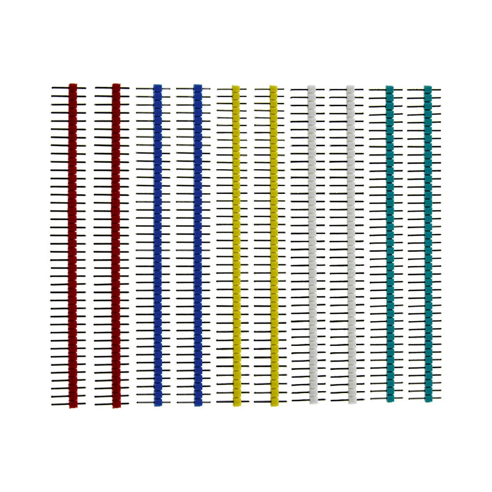 10pcs 40 Pin 1x40 Single Row Male and Female 2.54 Breakable Pin Header PCB JST Connector Strip for arduino DIY Kit