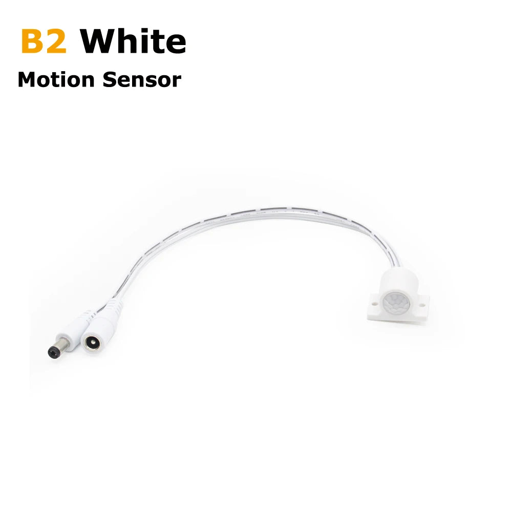 12V Movement Sensor Touch Switch 12 Volt LED PIR Infrared Automatic Motion Sensor Light Switch for DC 12V LED Strip Light NO OFF