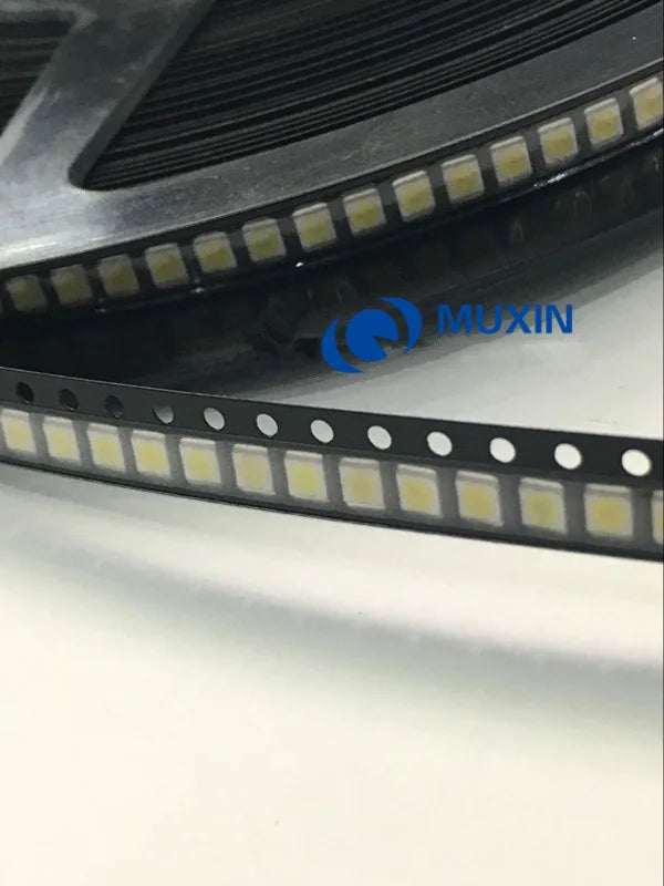 500PCS/Lot 3528 2835 3V SMD LED Beads 1W 100LM Cold White For TV LCD Backlight