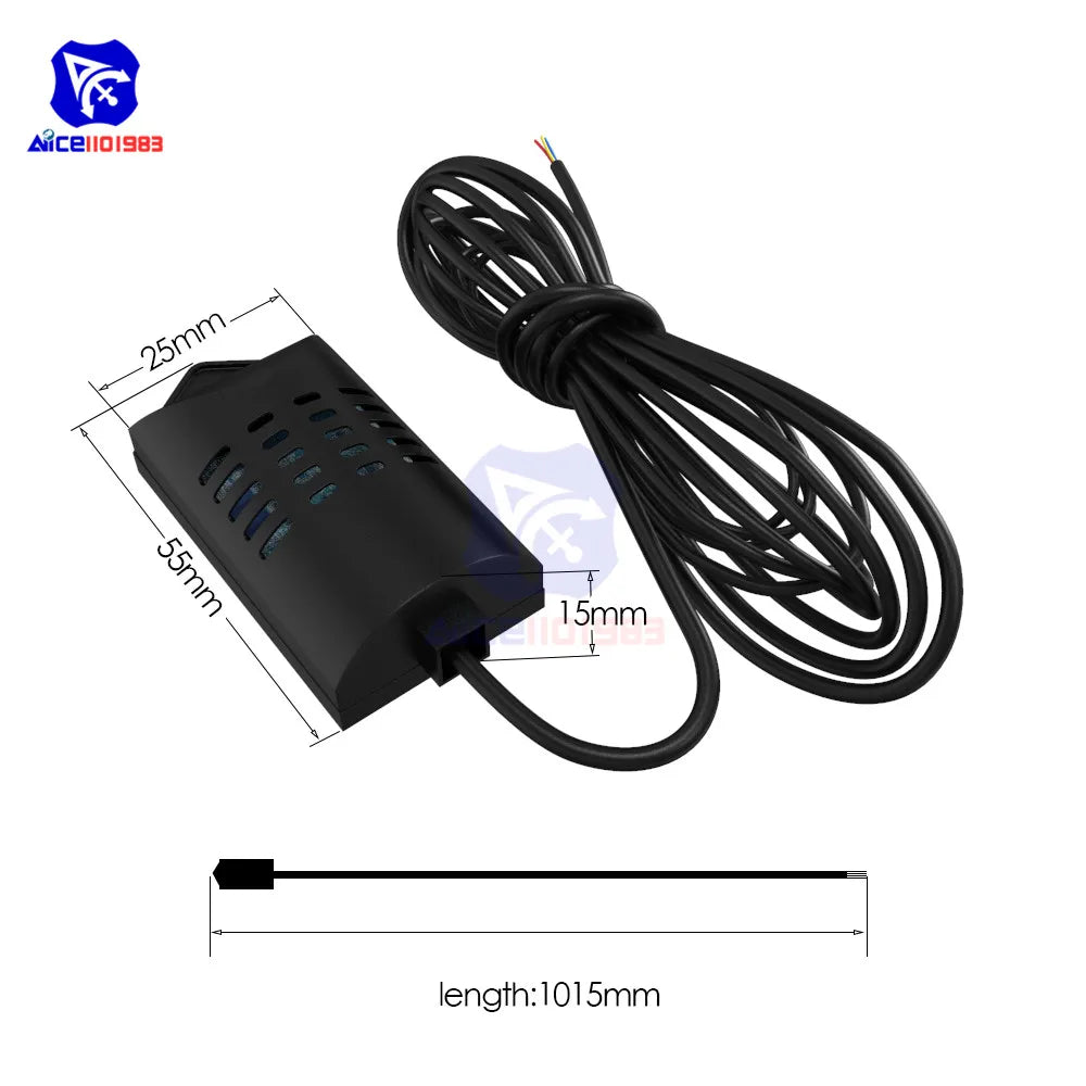 diymore SHT20 Digital Temperature Humidity Sensor Module 1M Extension Cable 0-100%RH -40 -125℃ Replacement DHT11 DHT22 AM2320