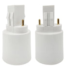 2pcs GX23 2P To E26/e27 Light Socket Adapter PL-S CFL GX23-2 To E26 Led Lamp Base Converter Install Screw E26/e27 To Gx23 Holder