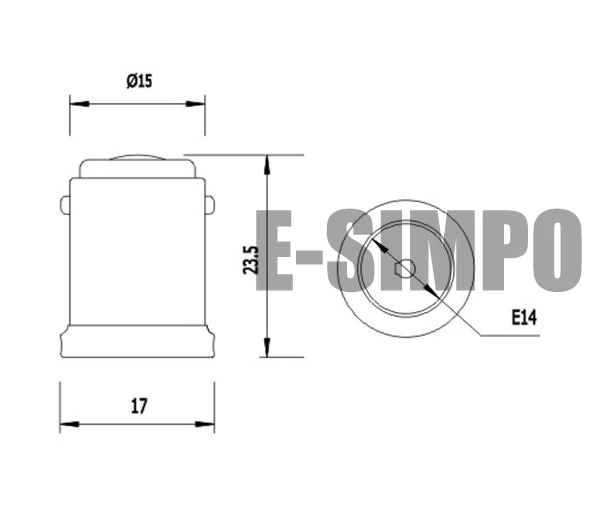 10pcs BA15D To E14/E12 LED Chandelier Lampholder Light Socket Adapter EU E14/ US E12 Candelabra To Ba15d Lamp Base Converter
