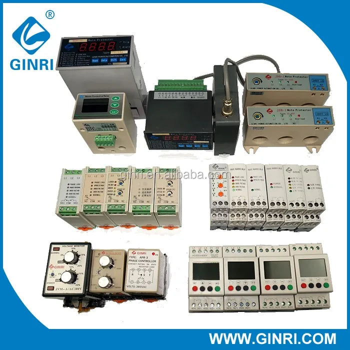 JVR1000-A  LCD Three-phase Voltage Monitoring Relay  with Overvoltage Undervoltage phase sequence phase loss voltage unbalance