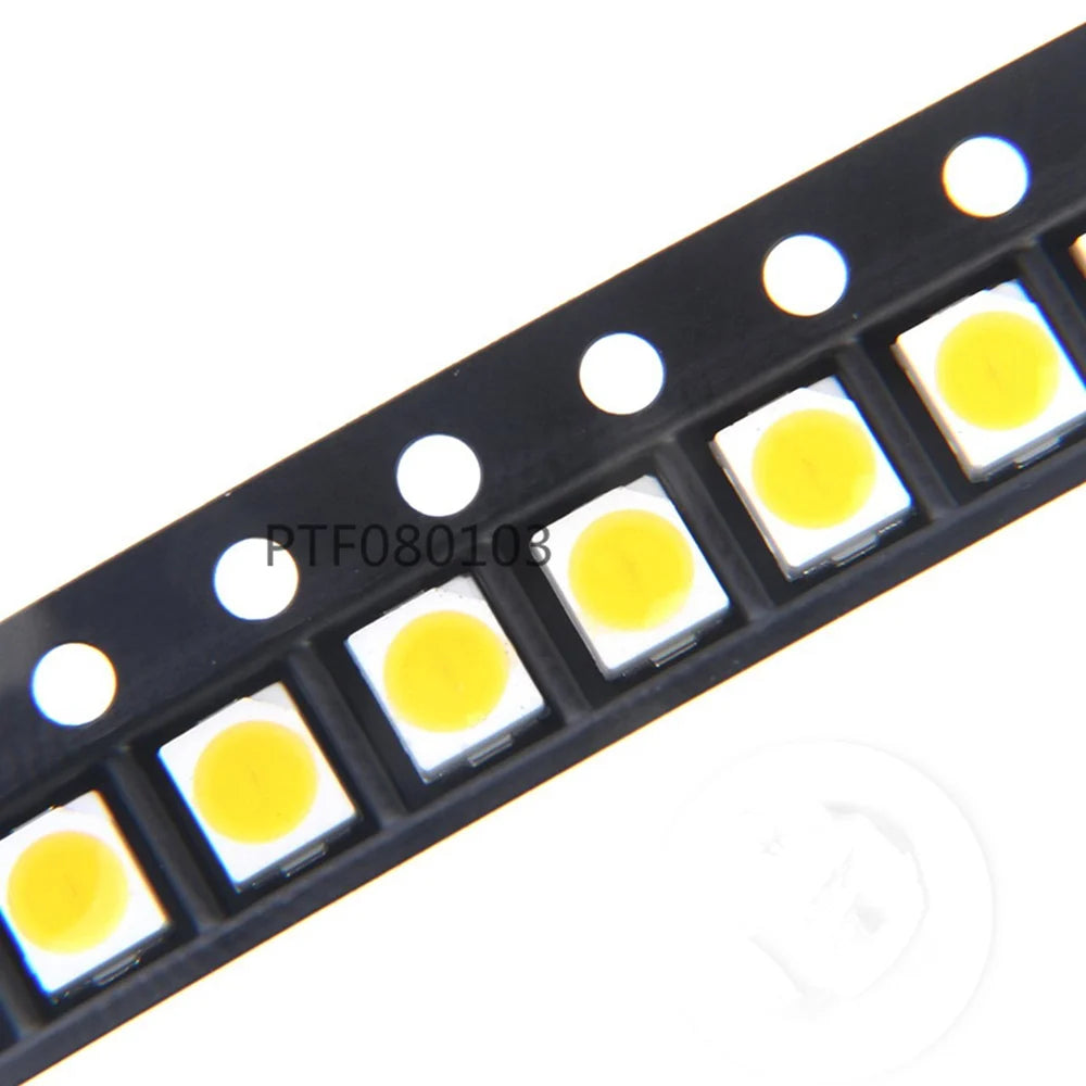 1000pcs 3528 LED SMD White Chip PLCC2 Ultra Bright Surface Mount 20mA 3V 7-8LM Light-Emitting Diode LED 1210 SMT Lamp Light