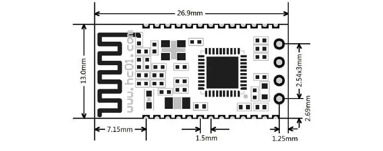 HC-05 HC-06 HC-25 HC-09 HC-04 HC-12 HC-08 HC-02 HC-42 WIFI RF Wireless Bluetooth-compatible BLE Master-slave Module HC05 HC06